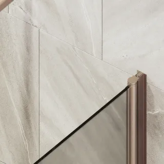 Шторка на ванну MaybahGlass MGV-607-2 50см бронза